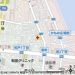 ファッションケアクリーニングイズミヤ港町店周辺の地図