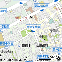 中央警察署舞鶴交番周辺の地図