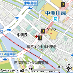 鶫 中洲川端店周辺の地図