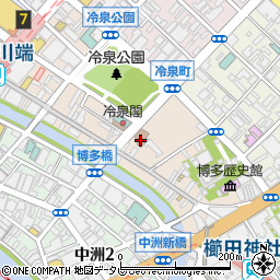 福岡市立冷泉公民館周辺の地図