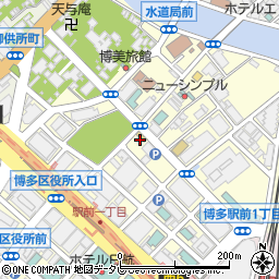 ファミリーマート博多出来町公園前店周辺の地図