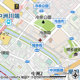 屋台おかもと 中洲川端店周辺の地図