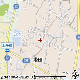 福岡県豊前市塔田292周辺の地図