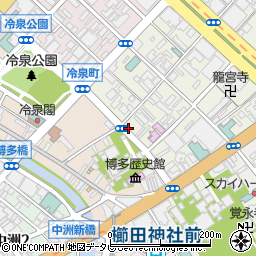 トラストパーク櫛田神社前駐車場周辺の地図