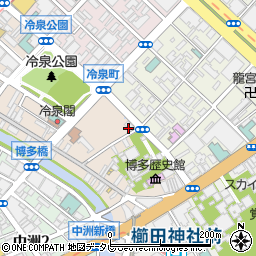 はかた伝統工芸館 喫茶店周辺の地図