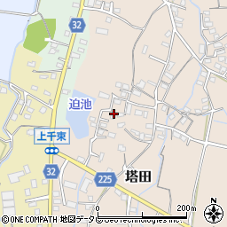 福岡県豊前市塔田304周辺の地図