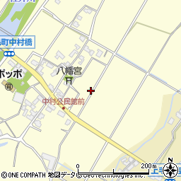 福岡県上毛町（築上郡）中村周辺の地図
