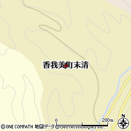 高知県香南市香我美町末清周辺の地図