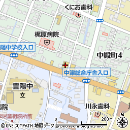 九州マツダ中津店周辺の地図