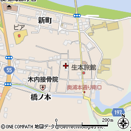 徳島県海部郡海陽町奥浦町内周辺の地図