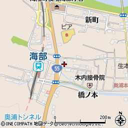 徳島大正銀行海部支店周辺の地図