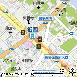 福岡県福岡市博多区御供所町1周辺の地図