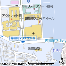 いきなりステーキマリノアシティ福岡店周辺の地図
