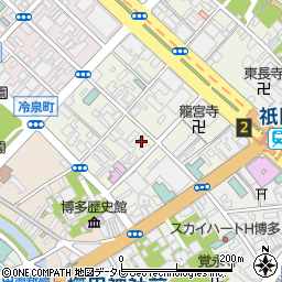 博多 への字周辺の地図