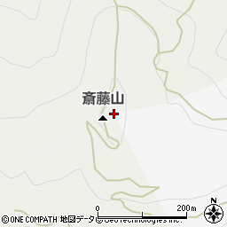 斎藤山周辺の地図