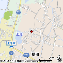 福岡県豊前市塔田317周辺の地図