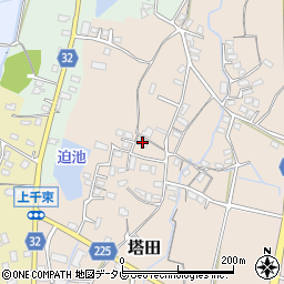 福岡県豊前市塔田282周辺の地図