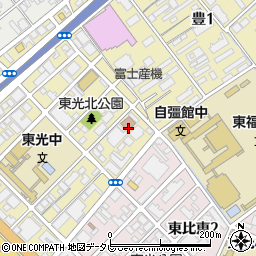 福岡市立空港周辺共同利用会館東光会館周辺の地図