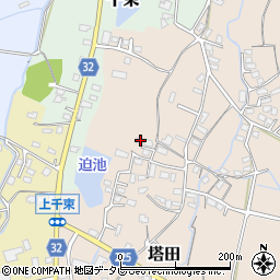 福岡県豊前市塔田318周辺の地図