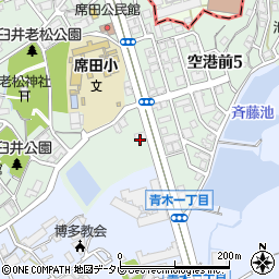 福岡県福岡市博多区空港前4丁目18-12周辺の地図