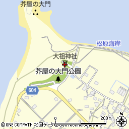 大祖神社周辺の地図