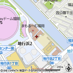 福岡市役所　こども未来局こども総合相談センター相談電話周辺の地図