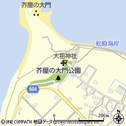 大祖神社周辺の地図