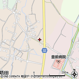福岡県豊前市塔田439周辺の地図