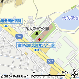 福岡市産学連携交流センター周辺の地図