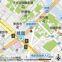 福岡県福岡市博多区御供所町15周辺の地図