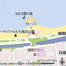 福岡市海浜公園周辺の地図