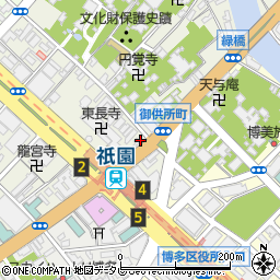 福岡県福岡市博多区御供所町2-54周辺の地図