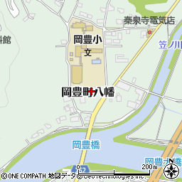 岡豊保育園周辺の地図