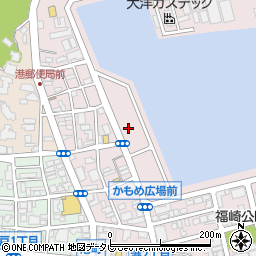 福岡県福岡市中央区港周辺の地図