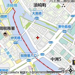 福岡県福岡市博多区中洲中島町周辺の地図