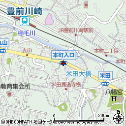 本町入口周辺の地図