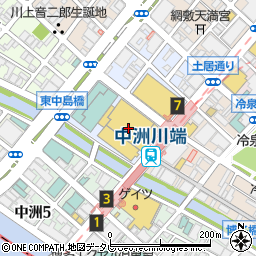 博多リバレインモールｂｙＴＡＫＡＳＨＩＭＡＹＡ　Ｂ２Ｆ・ハナミズキ・エフスタイル周辺の地図