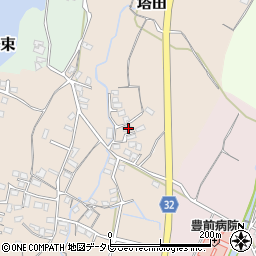 福岡県豊前市塔田423周辺の地図