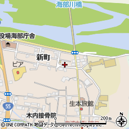 徳島県海部郡海陽町奥浦新町56周辺の地図