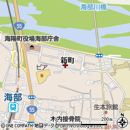 徳島県海部郡海陽町奥浦新町71周辺の地図