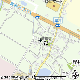 福岡県豊前市岸井周辺の地図