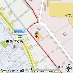 イオンモール福岡　楽一免税店周辺の地図