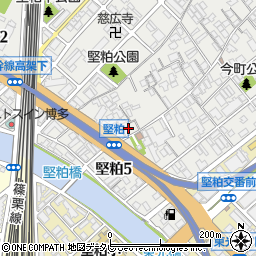 福岡県福岡市博多区堅粕4丁目12周辺の地図