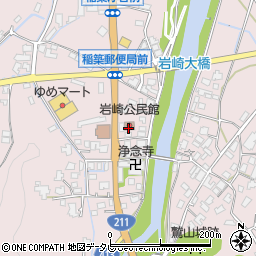 岩崎公民館周辺の地図