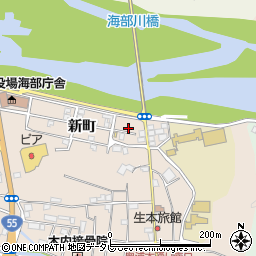 徳島県海部郡海陽町奥浦新町13周辺の地図