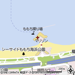 百道港旅客船ターミナル（安田産業汽船）周辺の地図