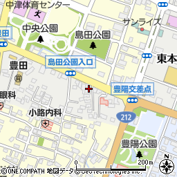 損保ジャパンパートナーズ株式会社　大分北支店周辺の地図