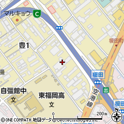 竹尾　福岡支店周辺の地図