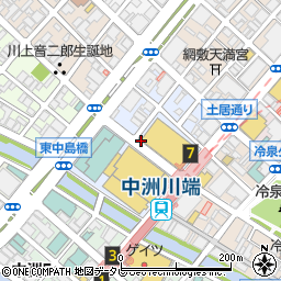 博多座博多座会会員専用周辺の地図