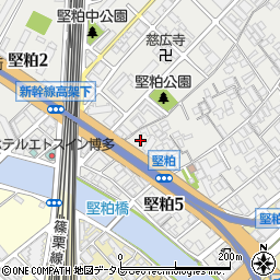 福岡県福岡市博多区堅粕4丁目1周辺の地図